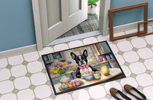 Load image into Gallery viewer, Decorating Easter Boston Terrier Doormat - 18X27 Indoor / Outdoor Rug | Made in USA