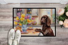 Load image into Gallery viewer, Decorating Easter Boykin Spaniel Doormat
