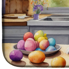 Load image into Gallery viewer, Decorating Easter Brittany Spaniel Dish Drying Mat