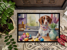 Load image into Gallery viewer, Decorating Easter Brittany Spaniel Doormat