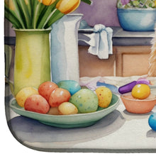 Load image into Gallery viewer, Decorating Easter Brussels Griffon Dish Drying Mat