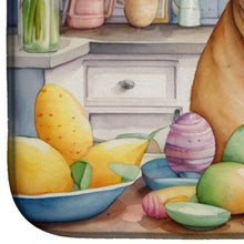 Load image into Gallery viewer, Decorating Easter Bullmastiff Dish Drying Mat