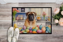 Load image into Gallery viewer, Decorating Easter Bullmastiff Doormat