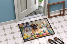 Load image into Gallery viewer, Decorating Easter Bullmastiff Doormat