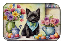 Load image into Gallery viewer, Decorating Easter Cairn Terrier Dish Drying Mat