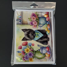 Load image into Gallery viewer, Decorating Easter Cairn Terrier Greeting Cards - Blank Note Cards – 8-Pack of Artist-Designed Cards with Envelopes