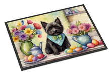 Load image into Gallery viewer, Decorating Easter Cairn Terrier Doormat - 18X27 Indoor / Outdoor Rug | Made in USA