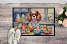 Load image into Gallery viewer, Decorating Easter Cavalier Spaniel Doormat-24x36 Indoor / Outdoor Rug | Made in USA