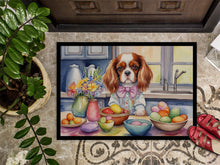 Load image into Gallery viewer, Decorating Easter Cavalier Spaniel Doormat - 18X27 Indoor / Outdoor Rug | Made in USA