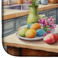 Load image into Gallery viewer, Decorating Easter Cavalier Spaniel Dish Drying Mat