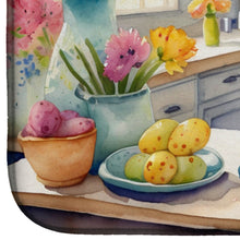 Load image into Gallery viewer, Decorating Easter Chesapeake Bay Retriever Dish Drying Mat