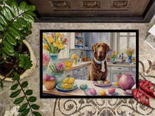 Load image into Gallery viewer, Decorating Easter Chesapeake Bay Retriever Doormat