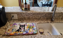 Load image into Gallery viewer, Decorating Easter Chihuahua Dish Drying Mat