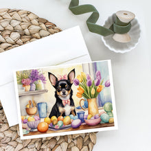 Load image into Gallery viewer, Decorating Easter Chihuahua Greeting Cards - Blank Note Cards – 8-Pack of Artist-Designed Cards with Envelopes