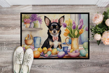 Load image into Gallery viewer, Decorating Easter Chihuahua Doormat - 18X27 Indoor / Outdoor Rug | Made in USA