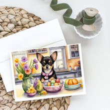 Load image into Gallery viewer, Decorating Easter Chihuahua Greeting Cards - Blank Note Cards – 8-Pack of Artist-Designed Cards with Envelopes