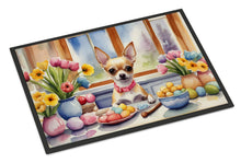 Load image into Gallery viewer, Decorating Easter Chihuahua Doormat-24x36 Indoor / Outdoor Rug | Made in USA