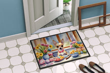 Load image into Gallery viewer, Decorating Easter Chihuahua Doormat - 18X27 Indoor / Outdoor Rug | Made in USA