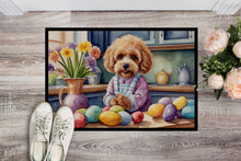 Load image into Gallery viewer, Decorating Easter Cockapoo Doormat-24x36 Indoor / Outdoor Rug | Made in USA