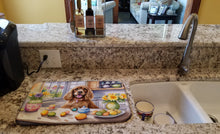 Load image into Gallery viewer, Decorating Easter Cocker Spaniel Dish Drying Mat