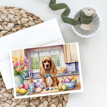 Load image into Gallery viewer, Decorating Easter Cocker Spaniel Greeting Cards - Blank Note Cards – 8-Pack of Artist-Designed Cards with Envelopes