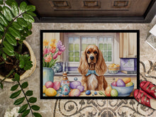 Load image into Gallery viewer, Decorating Easter Cocker Spaniel Doormat - 18X27 Indoor / Outdoor Rug | Made in USA