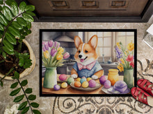 Load image into Gallery viewer, Decorating Easter Corgi Doormat-24x36 Indoor / Outdoor Rug | Made in USA