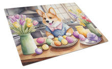 Load image into Gallery viewer, Decorating Easter Corgi Glass Cutting Boards – Durable, Decorative Kitchen Art
