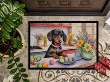 Load image into Gallery viewer, Decorating Easter Dachshund Doormat-24x36 Indoor / Outdoor Rug | Made in USA