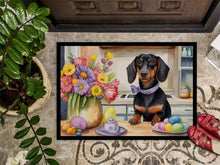 Load image into Gallery viewer, Decorating Easter Dachshund Doormat-24x36 Indoor / Outdoor Rug | Made in USA