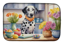 Load image into Gallery viewer, Decorating Easter Dalmatian Dish Drying Mat