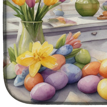 Load image into Gallery viewer, Decorating Easter Doberman Pinscher Dish Drying Mat