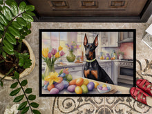 Load image into Gallery viewer, Decorating Easter Doberman Pinscher Doormat