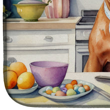 Load image into Gallery viewer, Decorating Easter Dogue de Bordeaux Dish Drying Mat