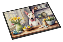 Load image into Gallery viewer, Decorating Easter English Bull Terrier Doormat-24x36 Indoor / Outdoor Rug | Made in USA