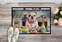 Load image into Gallery viewer, Decorating Easter English Bulldog Doormat-24x36 Indoor / Outdoor Rug | Made in USA