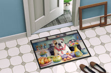 Load image into Gallery viewer, Decorating Easter English Bulldog Doormat - 18X27 Indoor / Outdoor Rug | Made in USA