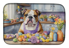 Load image into Gallery viewer, Decorating Easter English Bulldog Dish Drying Mat