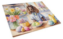 Load image into Gallery viewer, Decorating Easter English Cocker Spaniel Glass Cutting Boards – Durable, Decorative Kitchen Art