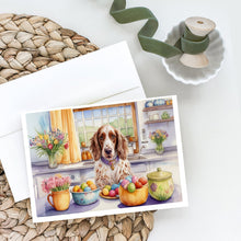 Load image into Gallery viewer, Decorating Easter English Setter Greeting Cards - Blank Note Cards – 8-Pack of Artist-Designed Cards with Envelopes