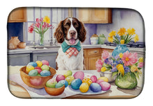 Load image into Gallery viewer, Decorating Easter English Springer Spaniel Dish Drying Mat