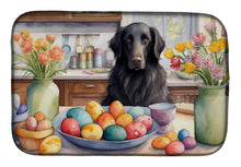 Load image into Gallery viewer, Decorating Easter Flat-Coated Retriever Dish Drying Mat