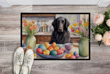 Load image into Gallery viewer, Decorating Easter Flat-Coated Retriever Doormat-24x36 Indoor / Outdoor Rug | Made in USA