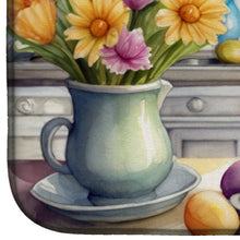 Load image into Gallery viewer, Decorating Easter Fox Terrier Dish Drying Mat