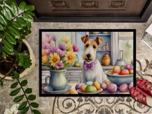 Load image into Gallery viewer, Decorating Easter Fox Terrier Doormat