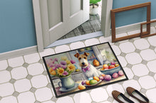 Load image into Gallery viewer, Decorating Easter Fox Terrier Doormat