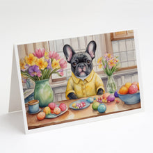 Load image into Gallery viewer, Decorating Easter French Bulldog Greeting Cards - Blank Note Cards – 8-Pack of Artist-Designed Cards with Envelopes