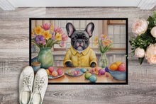 Load image into Gallery viewer, Decorating Easter French Bulldog Doormat-24x36 Indoor / Outdoor Rug | Made in USA
