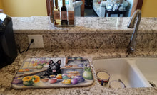 Load image into Gallery viewer, Decorating Easter German Shepherd Dish Drying Mat
