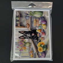Load image into Gallery viewer, Decorating Easter German Shepherd Greeting Cards - Blank Note Cards – 8-Pack of Artist-Designed Cards with Envelopes